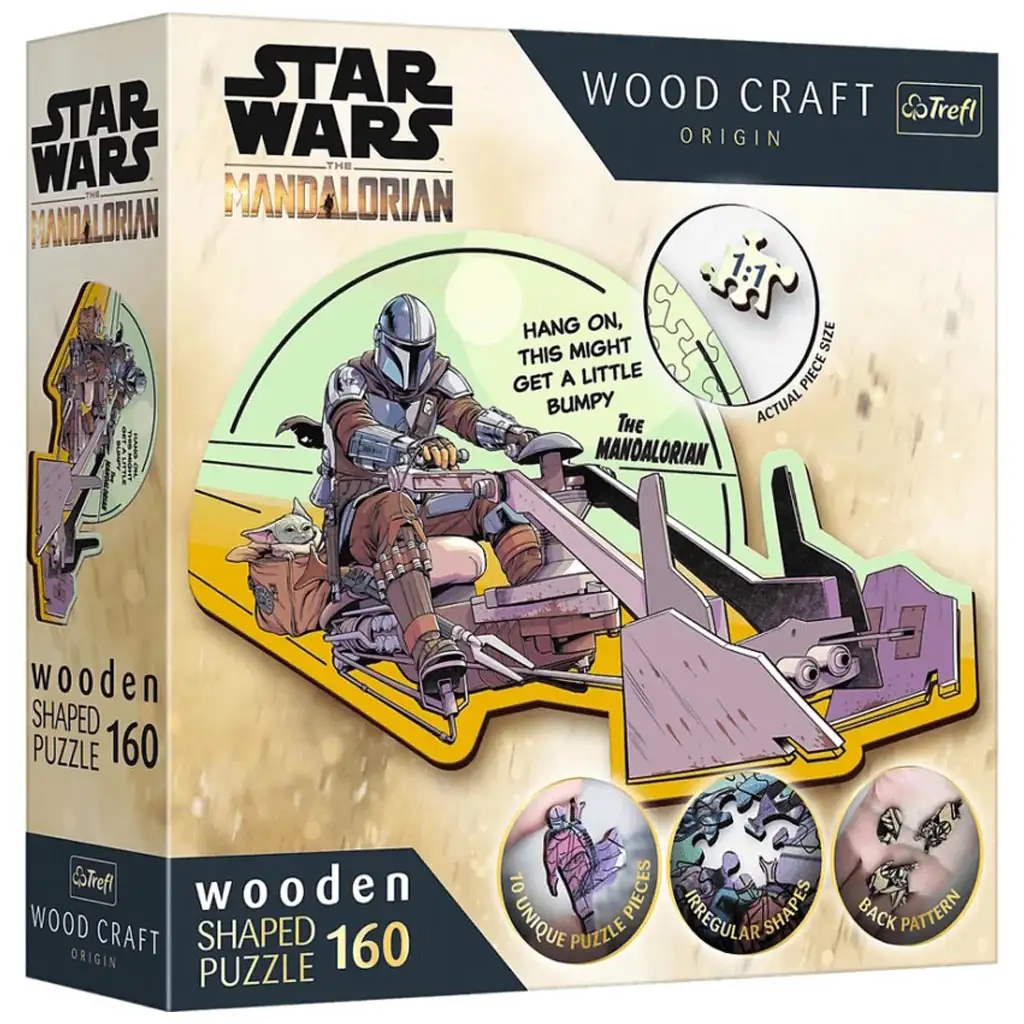 Wood Craft: Star Wars - Mandalorian 160-teiliges Premium-Holzpuzzle - Trefl Bild 1