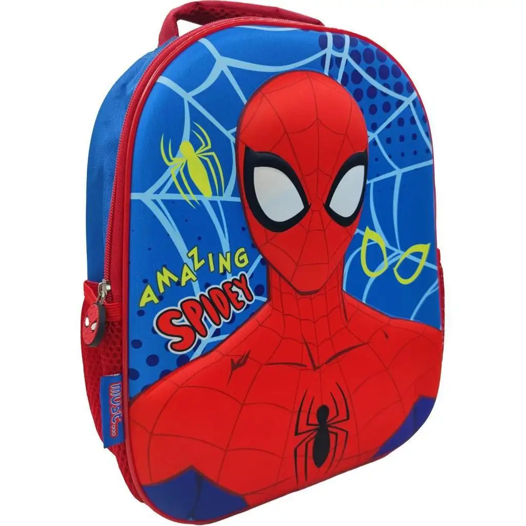 Wunderschöner 3D Spider-Man abgerundeter Schulranzen, Rucksack 26x10x32cm Bild 1