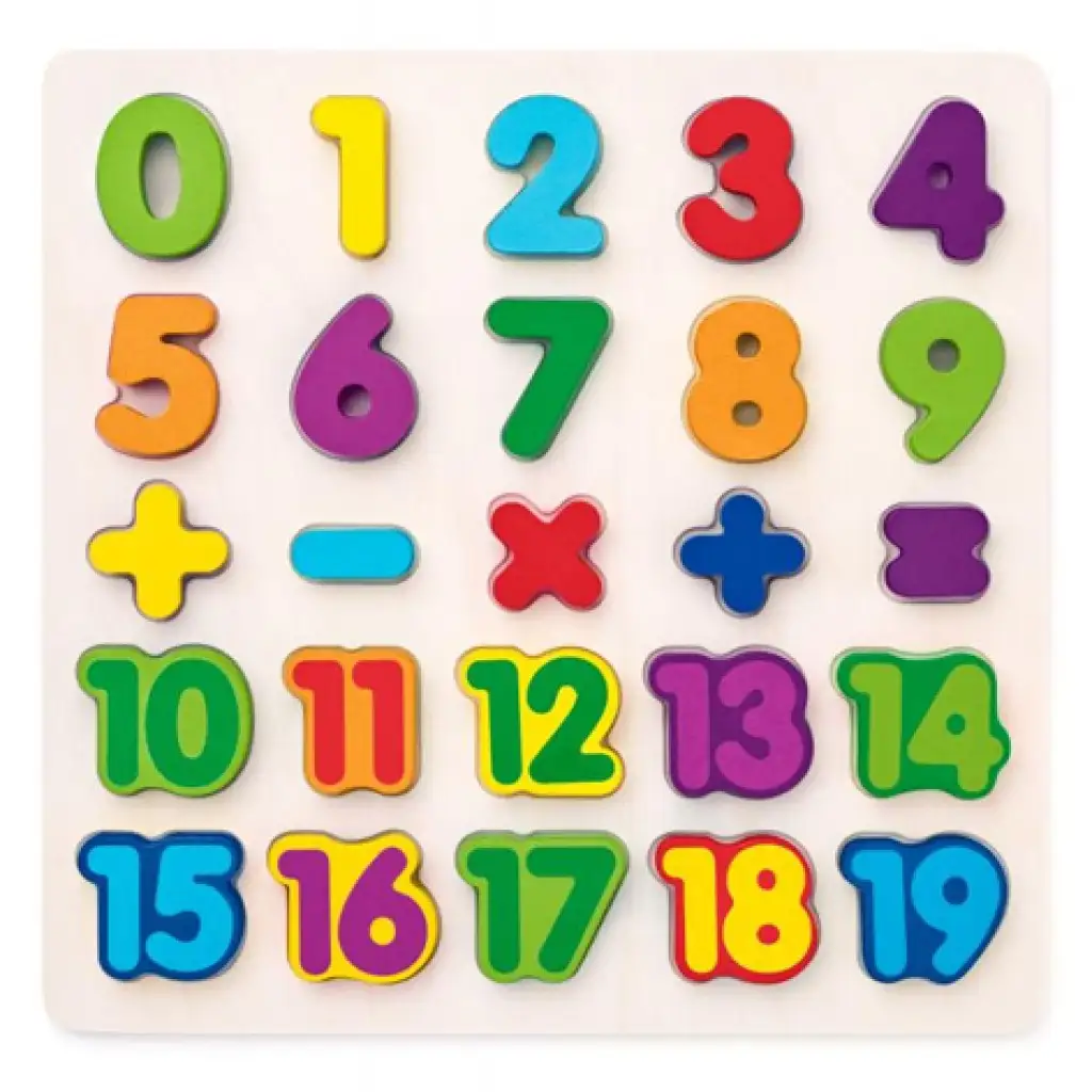 Zahlen Holzformpuzzle 25-teilig - Woodyland Bild 1