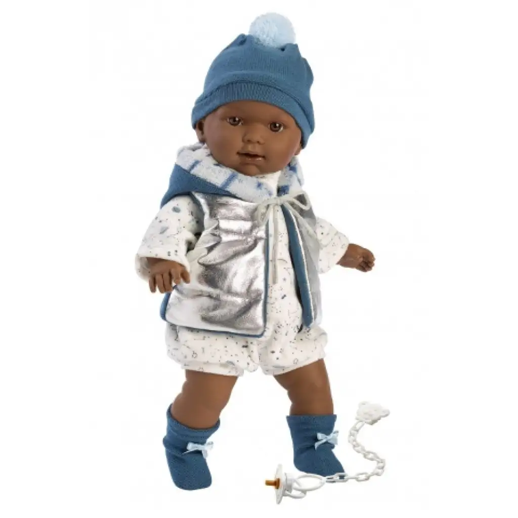 Zareb 42 cm große Puppe mit Geräusch und Schnuller Bild 1