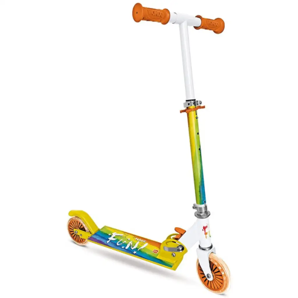 Zweirädriger Roller mit Regenbogenmuster - Mondo Toys Bild 1