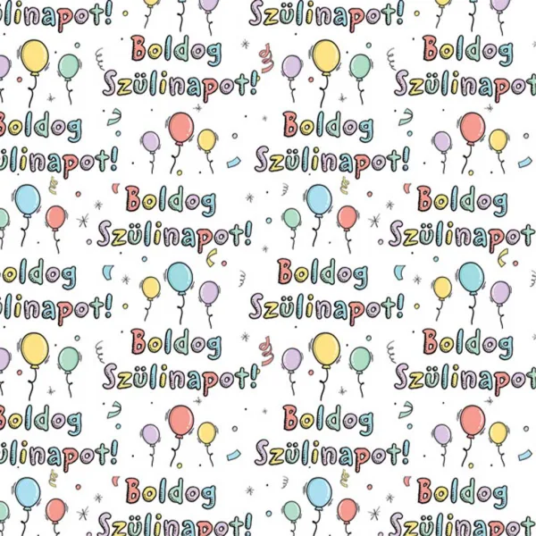 Bedrucktes Geschenkpapier „Alles Gute zum Geburtstag!“, 100 x 70 cm Bild 1