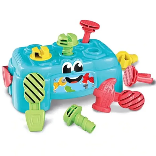 2-in-1 Werkbank und Werkzeugkiste mit Werkzeugen - Clementoni Baby Bild 2