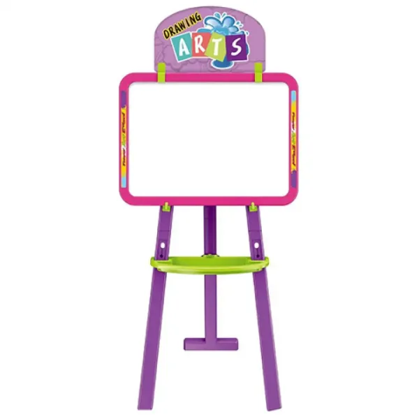 3-in-1 doppelseitige Zeichentafel in Pink, 37x99cm Bild 2