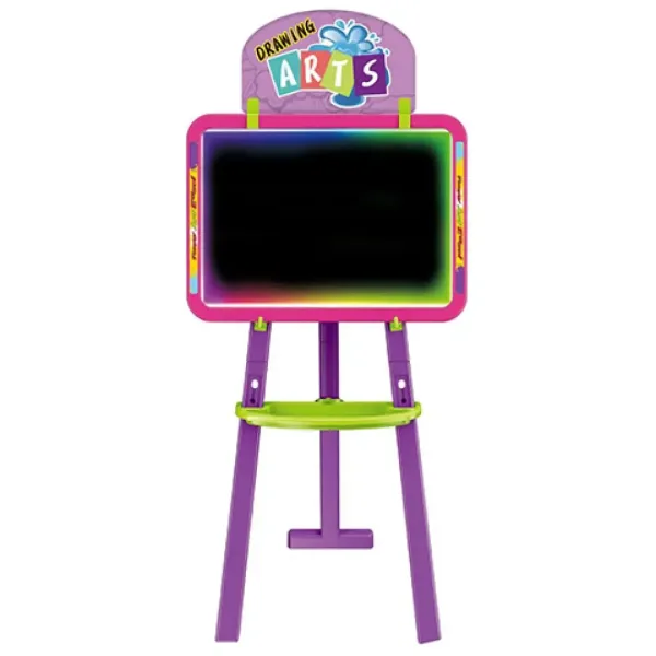 3-in-1 doppelseitige Zeichentafel in Pink, 37x99cm Bild 3