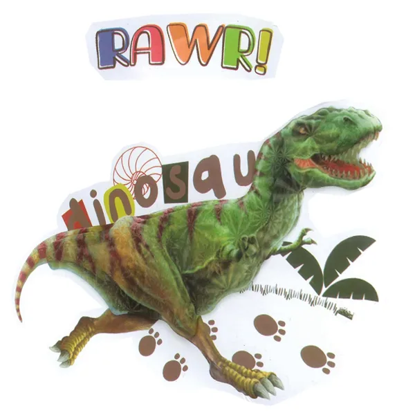3D Welt der Dinosaurier Dinosaurier Wandtattoo Set mit Poster Bild 4