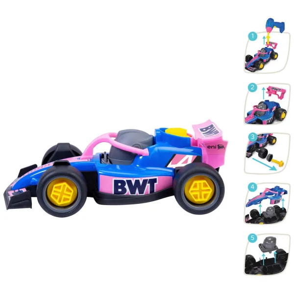ABC zum Zusammenbauen: BWT Alpine Formel-1-Rennwagen - Dicke Toys Bild 2