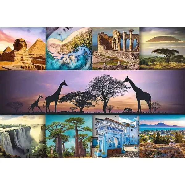 Afrika-Collage 1000-teiliges HQ-Puzzle - Trefl Bild 2