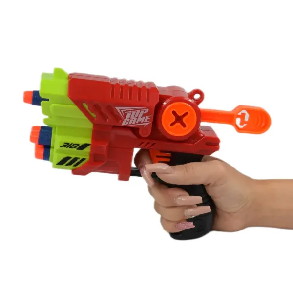 Air Blaster: EVA-Schaumstoffschusswaffe mit Zielscheibe und Munition 19x14cm Bild 6