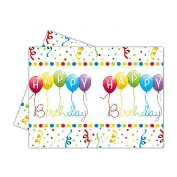 Alles Gute zum Geburtstag Kunststoff-Tischdecke 120x180cm Bild 1