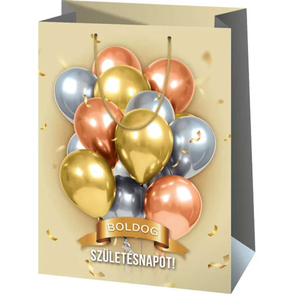 Alles Gute zum Geburtstag! Riesige Geschenktasche mit Luftballonmuster, 33 x 15 x 44,5 cm Bild 1