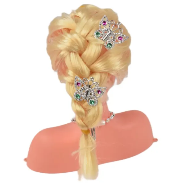 Angell: Frisier- und kämmbarer Puppenkopf mit Tiara und Zubehör, 21 cm Bild 3