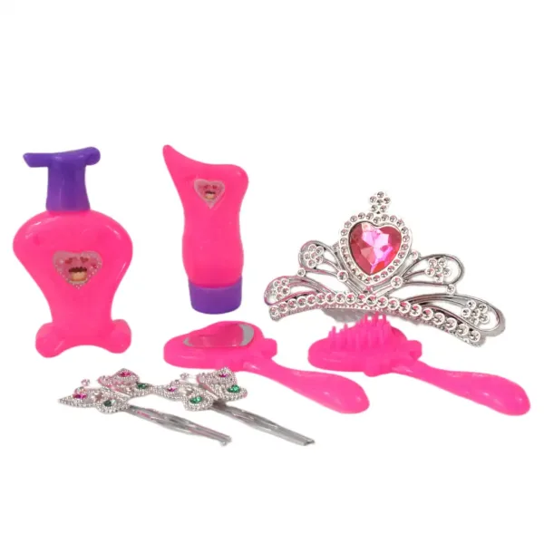 Angell: Frisier- und kämmbarer Puppenkopf mit Tiara und Zubehör, 21 cm Bild 4