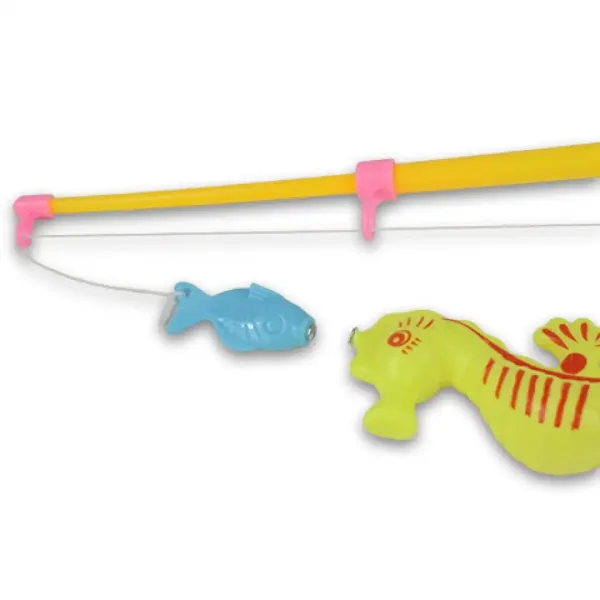Angelspiel mit aufblasbarem Pool und Teleskop-Angelrute Bild 3