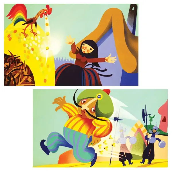 Arany László: Der kleine Hahn und sein Diamant-Halbgroschen Diafilm Bild 2