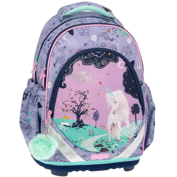 Ars Una: Cute Animals Unicorn anatomischer Schulranzen, Rucksack 33x43x22 cm Bild 1