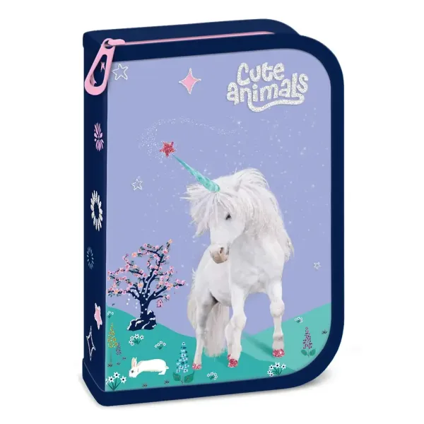 Ars Una: Cute Animals Unicorn gefülltes Federmäppchen 12,8x19,3x3,6 cm Bild 1