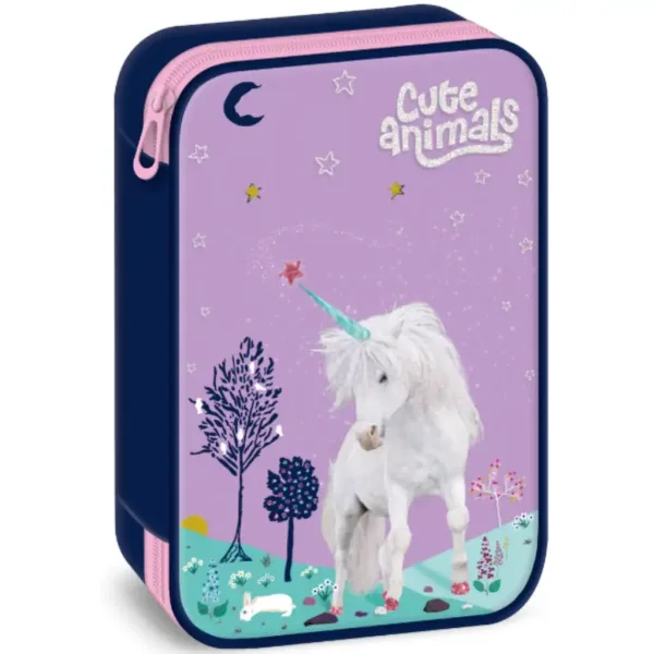 Ars Una Cute Pets Unicorn mehrstöckiges Federmäppchen Bild 1
