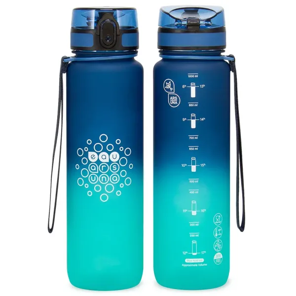 Ars Una: Dark Sea BPA-freie Motivationsflasche 1000ml Bild 2