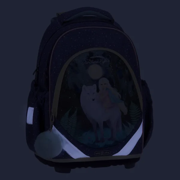 Ars Una: Northern Lights anatomischer Schulranzen/Rucksack 33×42×21 cm Bild 6