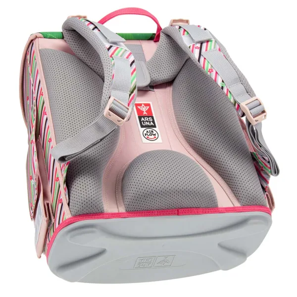 Ars Una: Think Pink kompakter, ergonomischer Schulranzen mit Magnetverschluss, Rucksack 33x41x24cm Bild 3