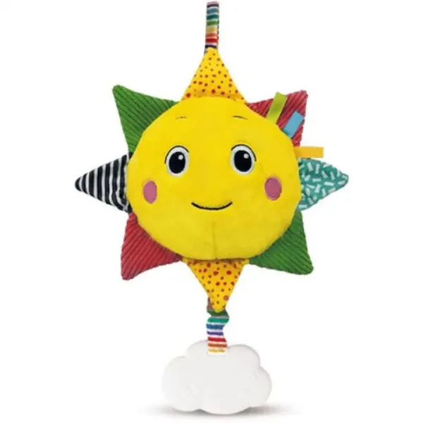 Aufziehbare, musikalische, kuschelweiche Plüsch-Sonne - Clementoni Baby Bild 2