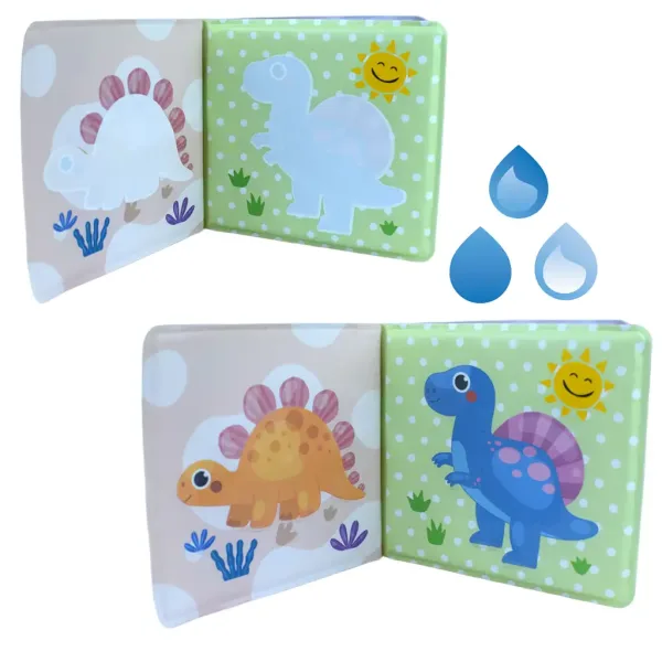 Baby-Buch: Dinosaurier weiches Planschbuch 14x13cm Bild 3
