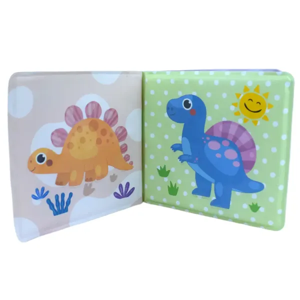Baby-Buch: Dinosaurier weiches Planschbuch 14x13cm Bild 5