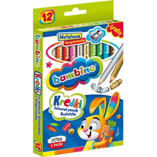 Bambino: Jumbo Buntstifte 12er-Set mit Anspitzer Bild 3