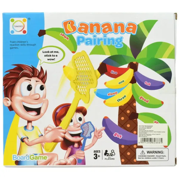 Banana Pairing: Englisch-Wortschatz-Entwicklungsspiel mit Klettverschluss-Bananen Bild 5