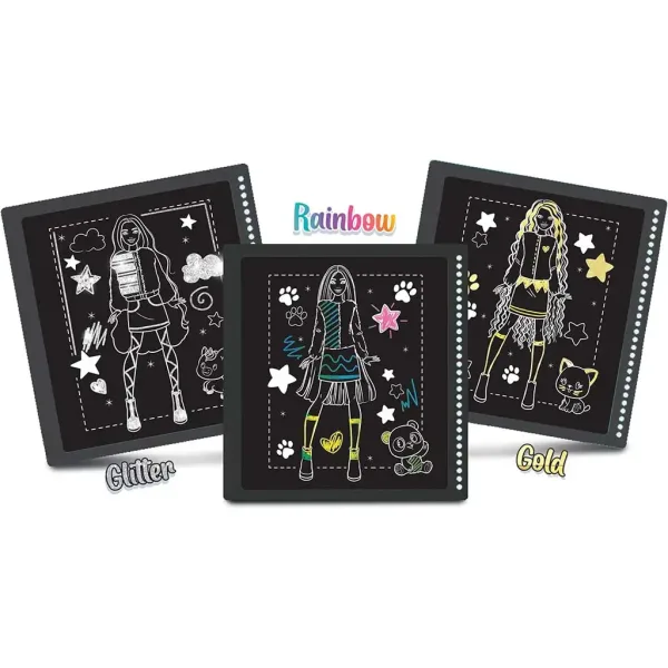 Barbie Cutie Kratzbild-Set mit 44 Seiten – Lisciani Bild 3