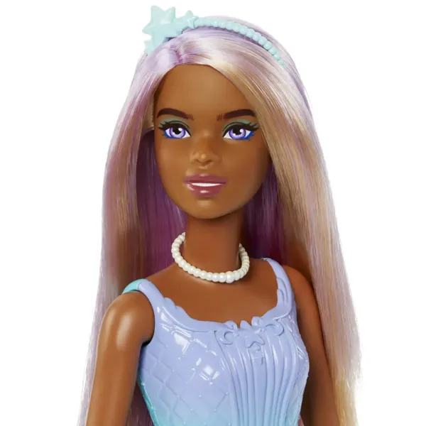 Barbie Dreamtopia: Prinzessinnenpuppe im blau-lila Schmetterlingskleid - Mattel Bild 3