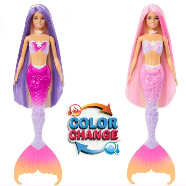 Barbie: Farbwechselnde Meerjungfrau Puppe mit Zubehör - Mattel Bild 5