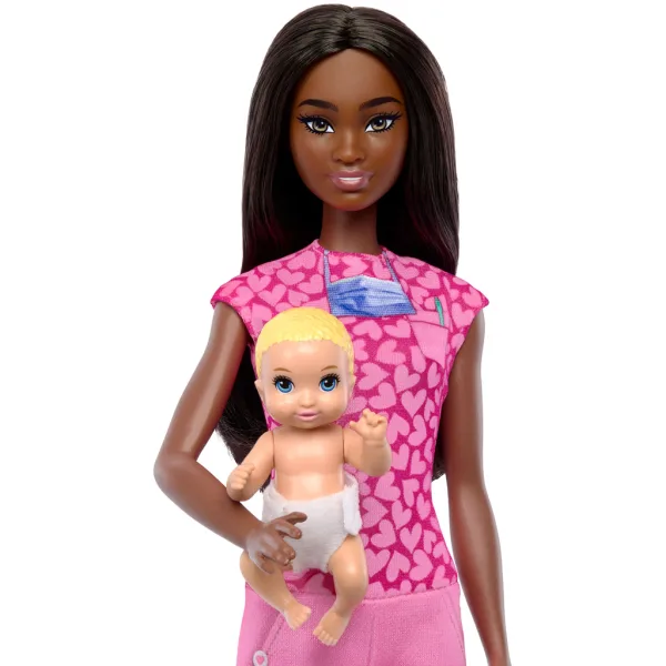 Barbie Kinderärztin Karrierepuppe Spielset mit braunen Haaren - Mattel Bild 3