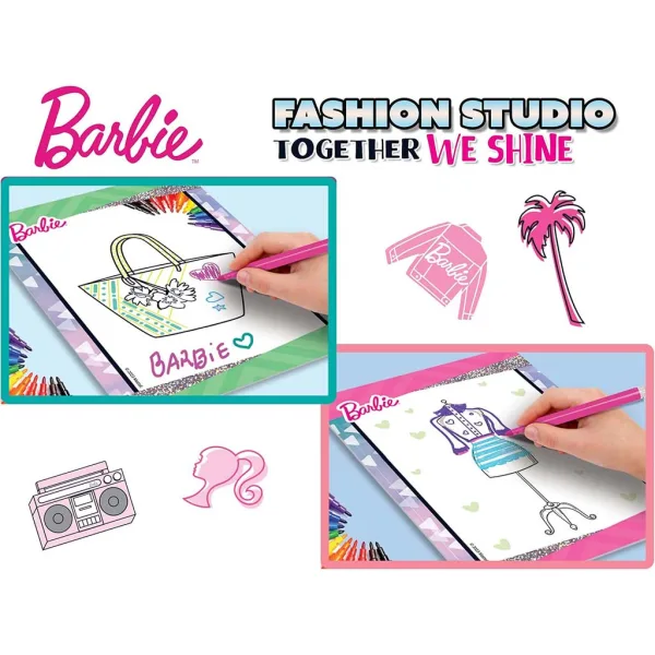 Barbie Together We Shine Mal- und Anziehset - Lisciani Bild 3