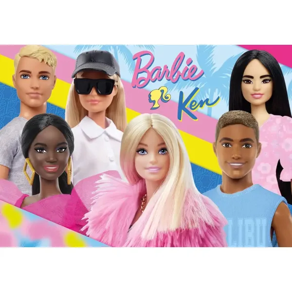 Barbie und ihre Freunde 2x60-teilige Maxi-Bodenpuzzle 50x35cm – Lisciani Bild 2