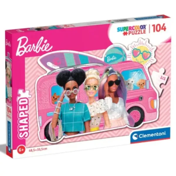 Barbies Wohnmobil Supercolor 104-teiliges Puzzle - Clementoni Bild 1