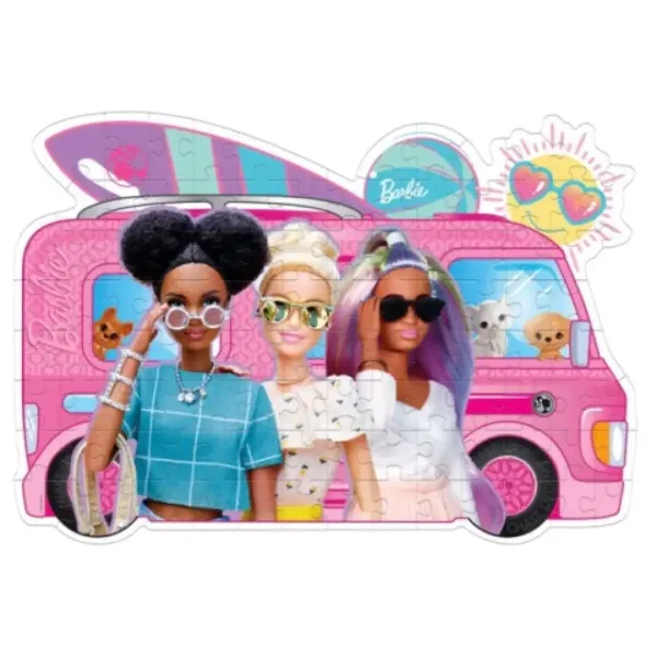 Barbies Wohnmobil Supercolor 104-teiliges Puzzle - Clementoni Bild 2