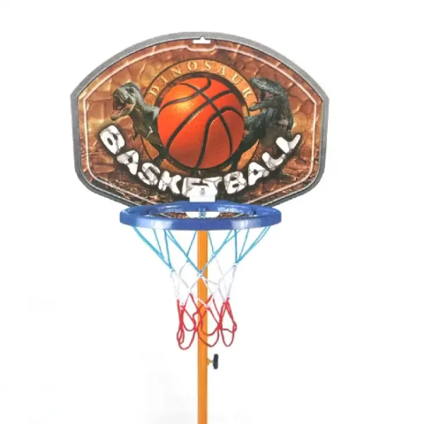 Basketballkorb mit Dinosaurierständer und Ball Bild 2