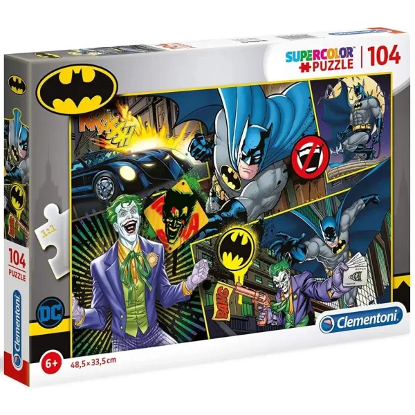 Batman gegen Joker 104-teiliges Supercolor-Puzzle - Clementoni Bild 1