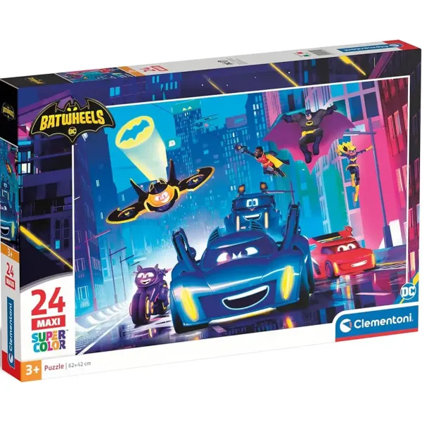 Batwheels 24-teiliges Maxi Supercolor Puzzle - Clementoni Bild 1