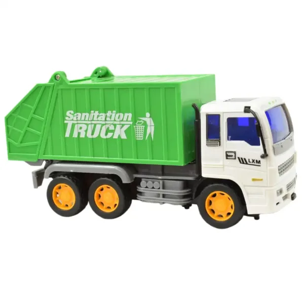 Bau-LKW: Müllwagen mit Schwungradantrieb 19cm Bild 2