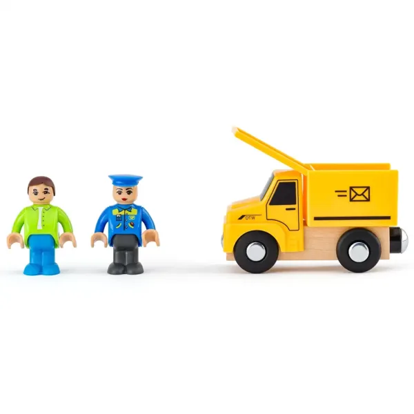 Baufahrzeuge 8-teiliges Fahrzeugset mit Figur - Woodyland Bild 3