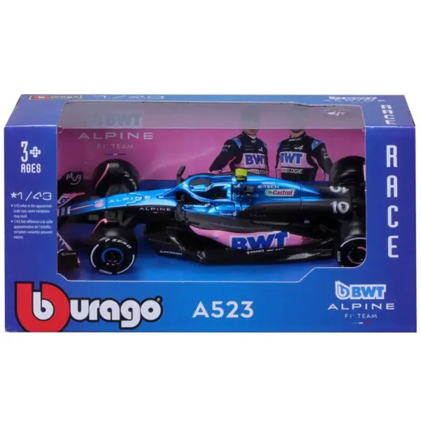 Bburago: Alpine A523 F1 Rennwagen Metall Automodell 1/43 Bild 4
