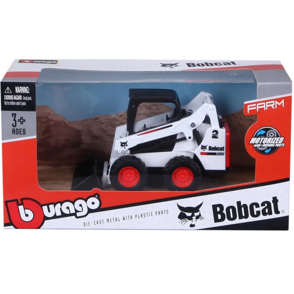 Bburago: Bobcat mit Bagger - 10 cm Bild 2