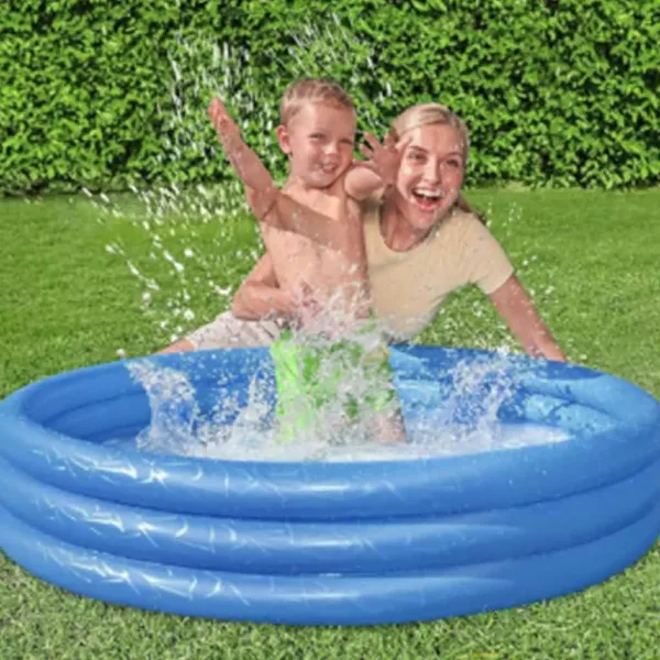 Bestway: Aufblasbares Kinderplanschbecken mit drei Ringen, 102 cm x 25 cm Bild 2