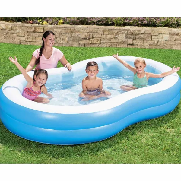 Bestway: Family Pool Lagoon Familien-Ovalpool mit zwei Ringen 262 x 157 x 46 cm Bild 5