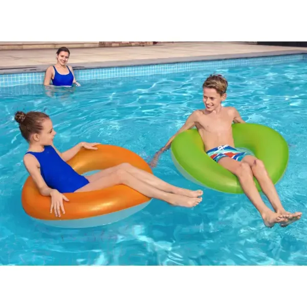 Bestway: Matt, neon-gemusterter Schwimmring in zwei Ausführungen, 91 cm, 1 Stück Bild 4