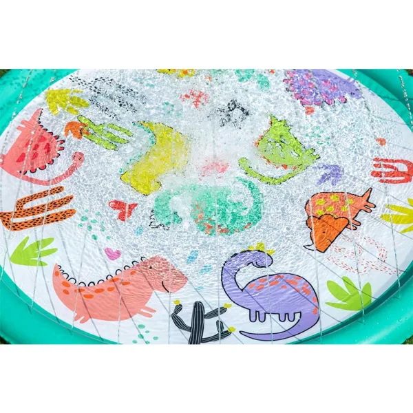 Bestway: Planschbecken mit Wassersprühfunktion, Dino-Motiv, 122 cm Bild 3