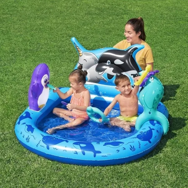 Bestway: Polar Pals aufblasbares Planschbecken 134×131×73 cm Bild 2